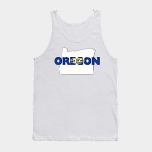 Oregon Colored State Letters Tank Top